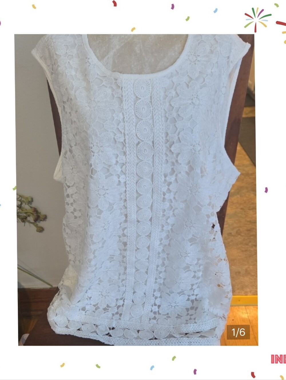 Sweet Rain Lace Camisole Size 3x